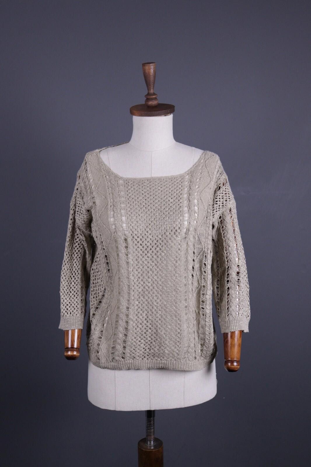 Denim & Supply Ralph Lauren Denim & Supply Ralph Lauren Gray Linen Knit Sweater Size M Size M / US 6-8 / IT 42-44 - 1 Thumbnail