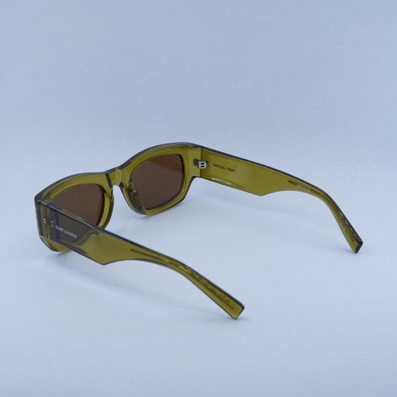 Saint Laurent Paris 🕶️ New Saint Laurent SL713 004 Sunglasses - Green Frame Size ONE SIZE - 6 Thumbnail