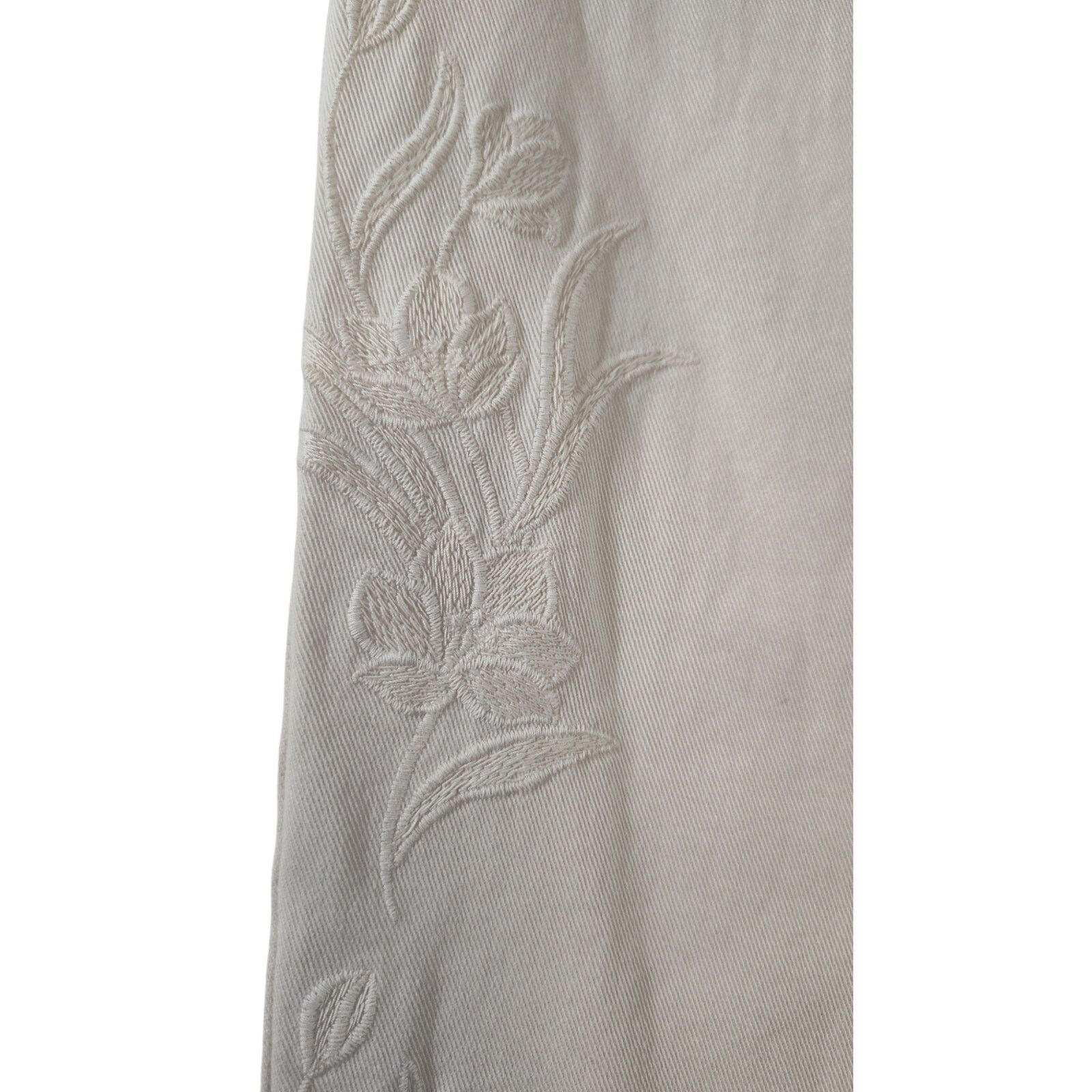Loft Loft Girlfriend Chino Pants Womens 10 Floral Embroidered NWT Size 32" / US 10 / IT 46 - 9 Thumbnail