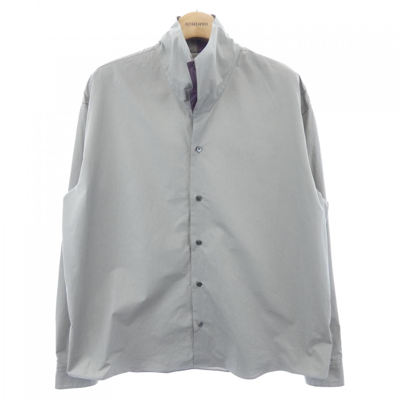 Hermes Hermes Hermes Boxy Cut Double High Collar Cotton Shirt Textile Dress Shirt DUTY FREE for USA Size ONE SIZE - 1 Thumbnail