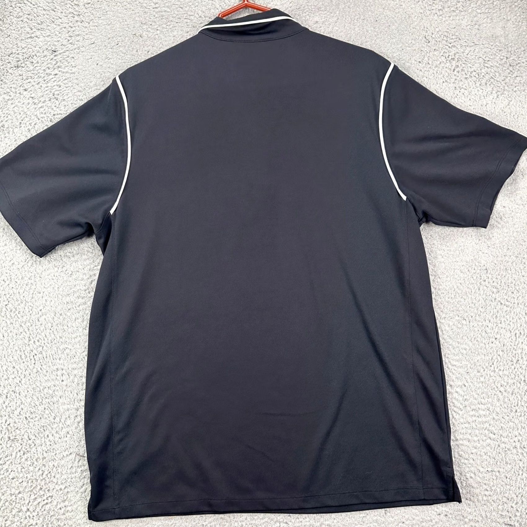 Nike Nike Dri-Fit Shirt Golf Polo Mens Large Black Short Sleeve Swoosh Athletic Polo Shirt Size US L / EU 52-54 / 3 - 2 Thumbnail
