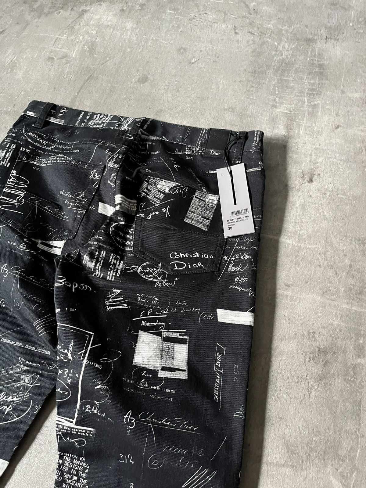 Dior Dior doodle denim black jeans rare Size US 30 / EU 46 - 11 Thumbnail