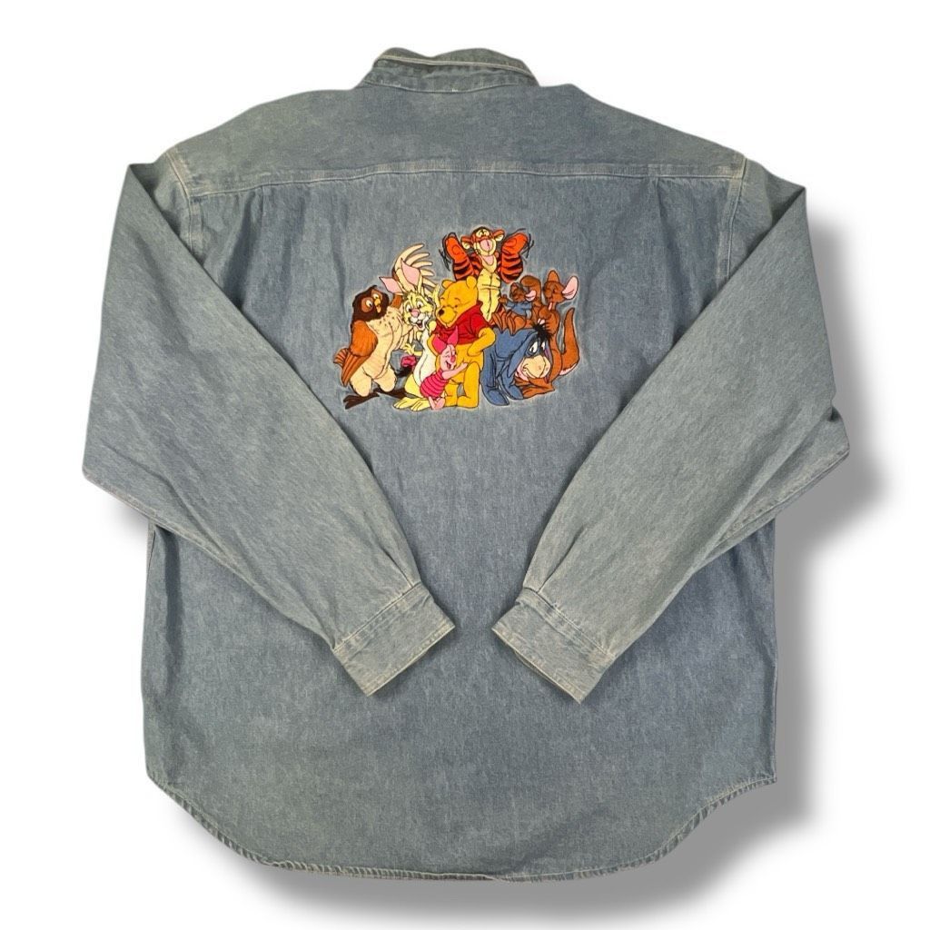 Disney Vintage Disney Oversized Embroidered Denim Front Button Top Size XL / US 12-14 / IT 48-50 - 5 Thumbnail