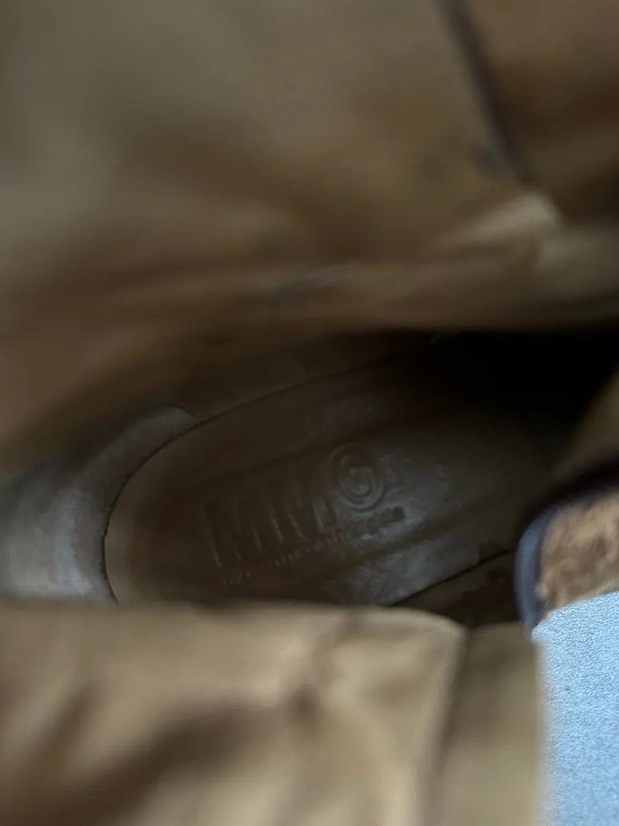 Maison Margiela Maison Margiela Brown Cracked Eroded Brown Leather Boots Size US 6 / IT 36 - 6 Thumbnail
