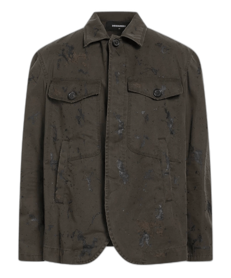 Dsquared2 Dsquared2 Distressed Green Jacket Size US L / EU 52-54 / 3 - 1 Thumbnail
