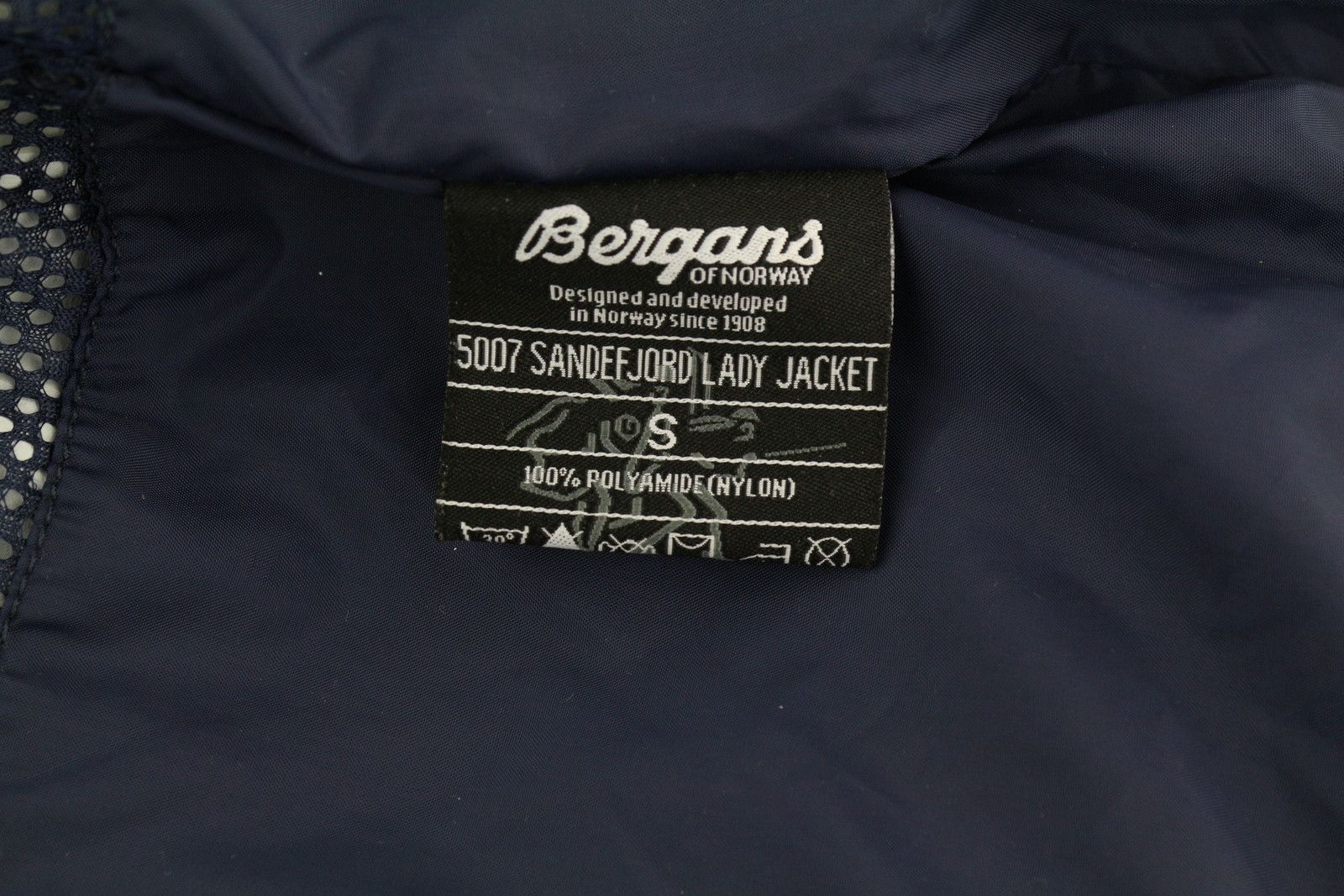 Bergans of Norway 5007 SANDEF JORD S Blue Hooded Mesh Jacket 84359 Size S / US 4 / IT 40 - 9 Thumbnail