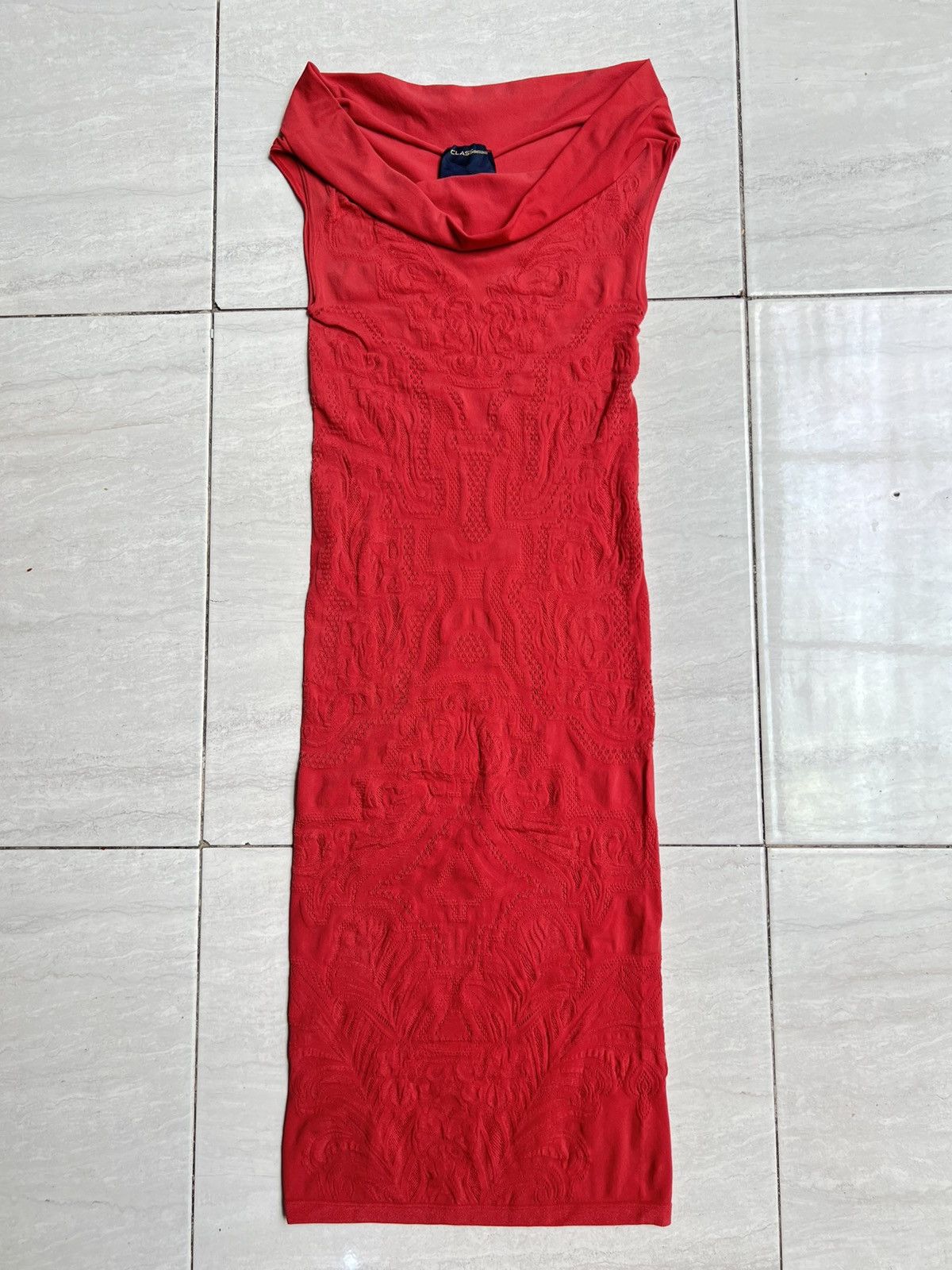 Roberto Cavalli Class Roberto Cavalli Red Midi Dress Size XS / US 0-2 / IT 36-38 - 10 Thumbnail