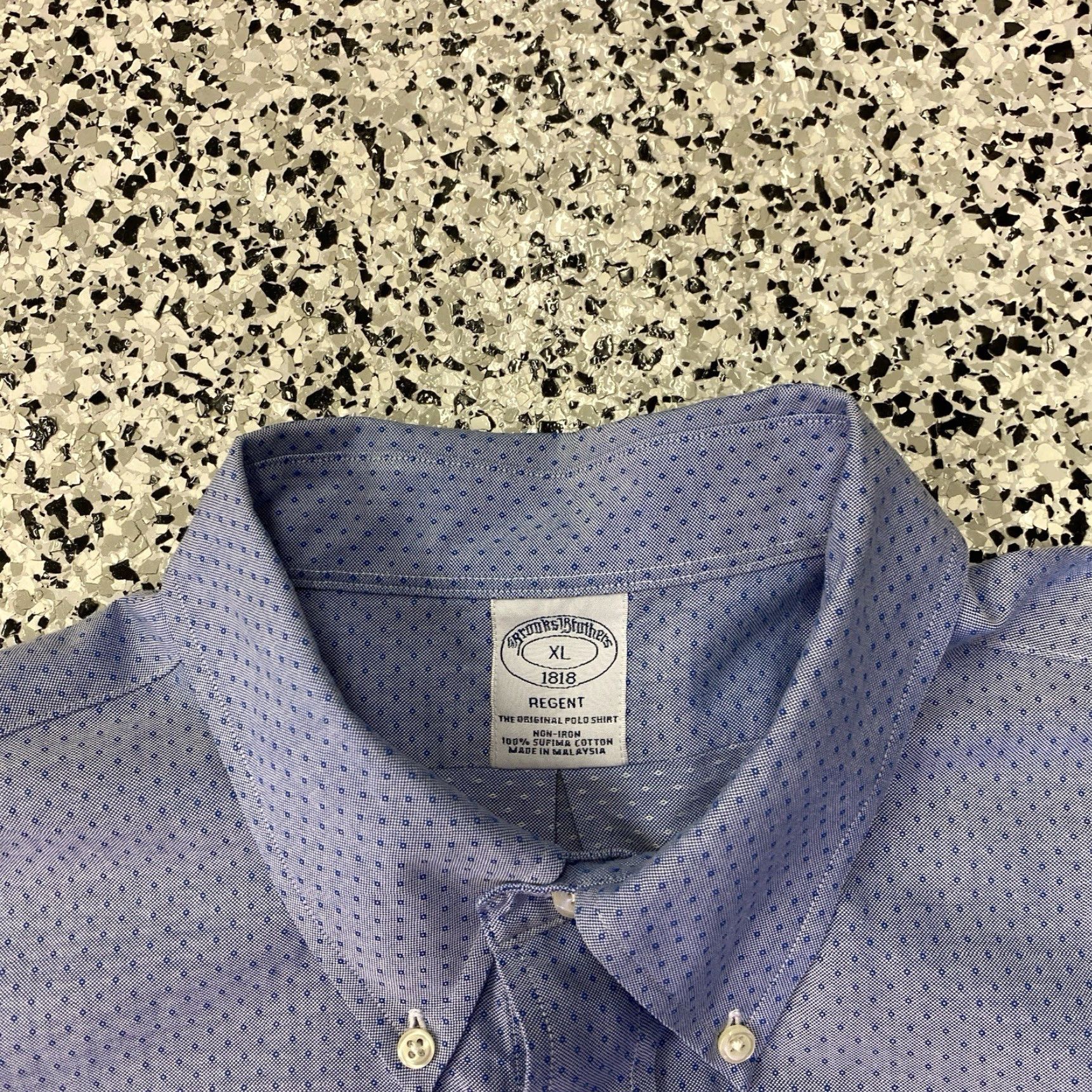 Brooks Brothers Brooks Brothers Shirt Mens XL Regent Polka Dot Long Sleeve Button Down Size US XL / EU 56 / 4 - 4 Thumbnail