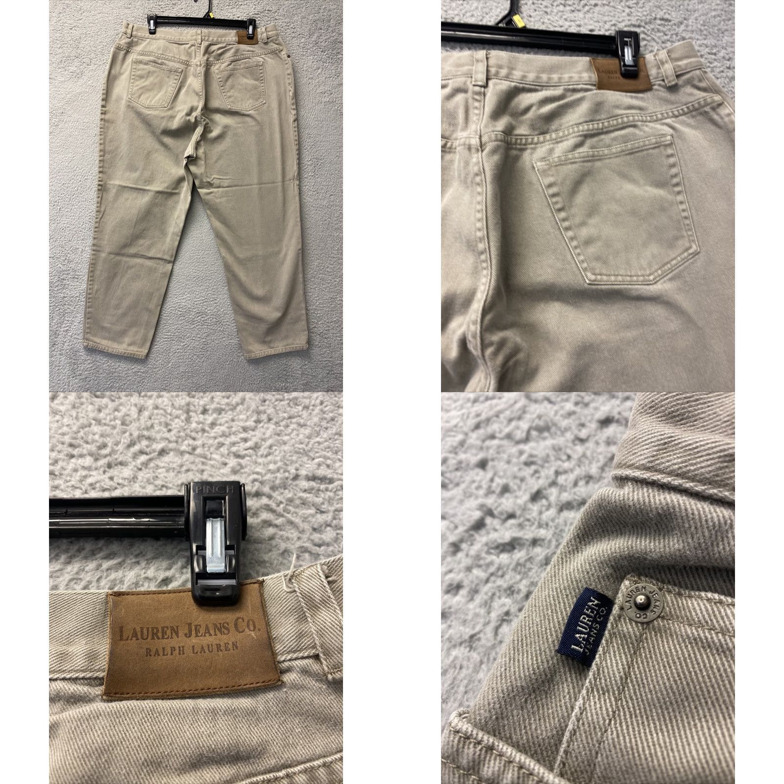 Ralph Lauren Ralph Lauren Jeans Women's 22W Tan Cotton Straight Casual Pants with Pockets Size 40" / US 18 - 8 Thumbnail