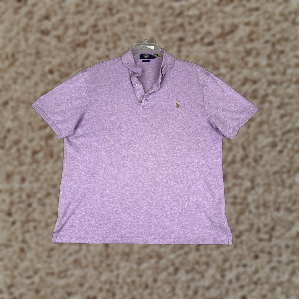 Polo Ralph Lauren Polo Ralph Lauren Polo Shirt Mens Large Purple Classic Fit Jersey Logo Casual Size US L / EU 52-54 / 3 - 1 Thumbnail