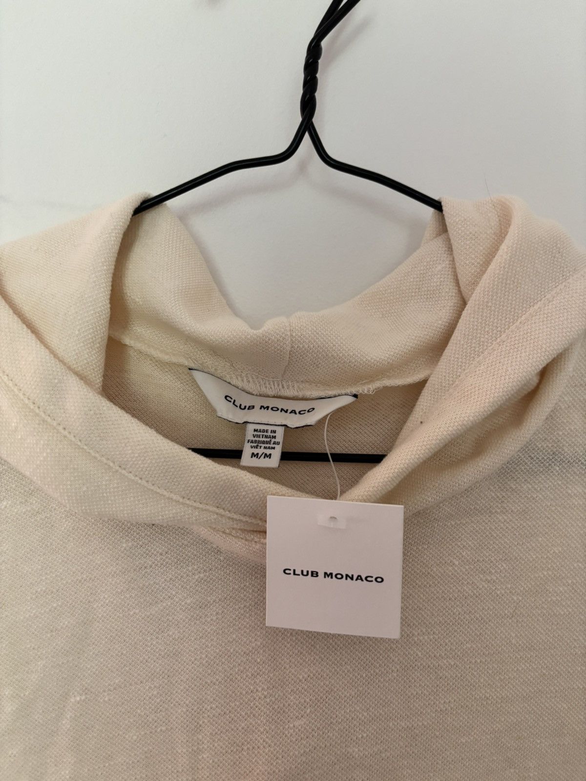 Club Monaco Club Monaco Linen Blend Lightweight Hooded Sweater NWT Size US M / EU 48-50 / 2 - 2 Thumbnail