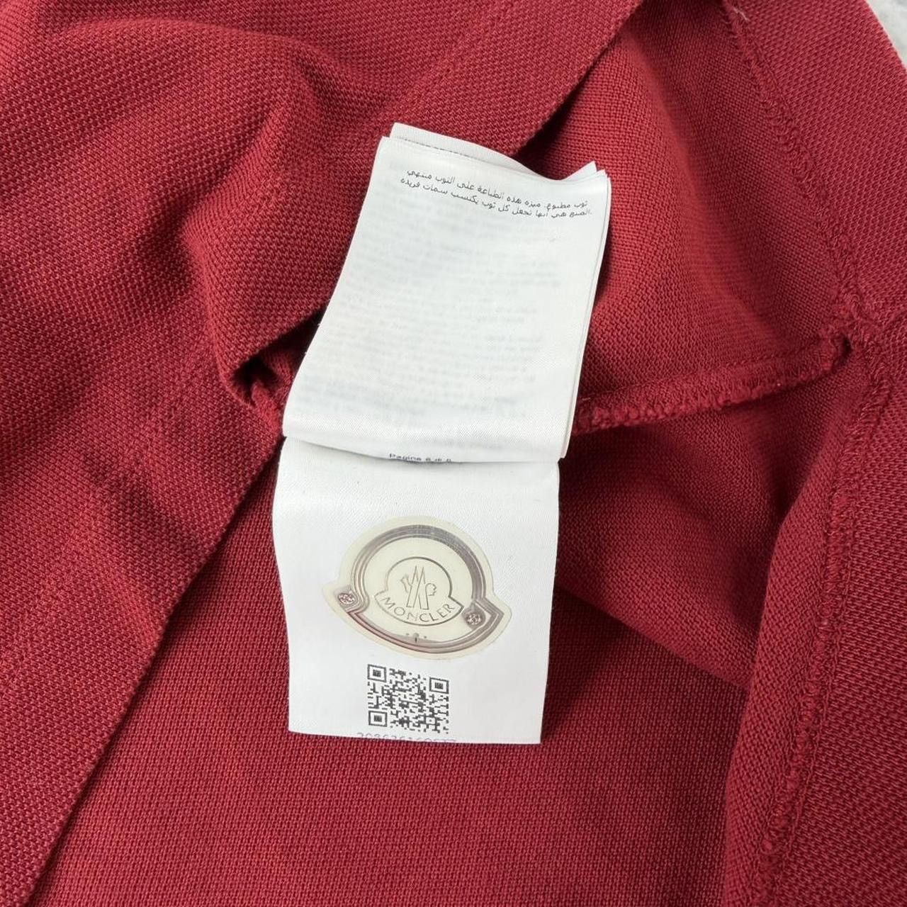 Moncler Moncler red polo shirt with arm logo Size US XL / EU 56 / 4 - 4 Thumbnail