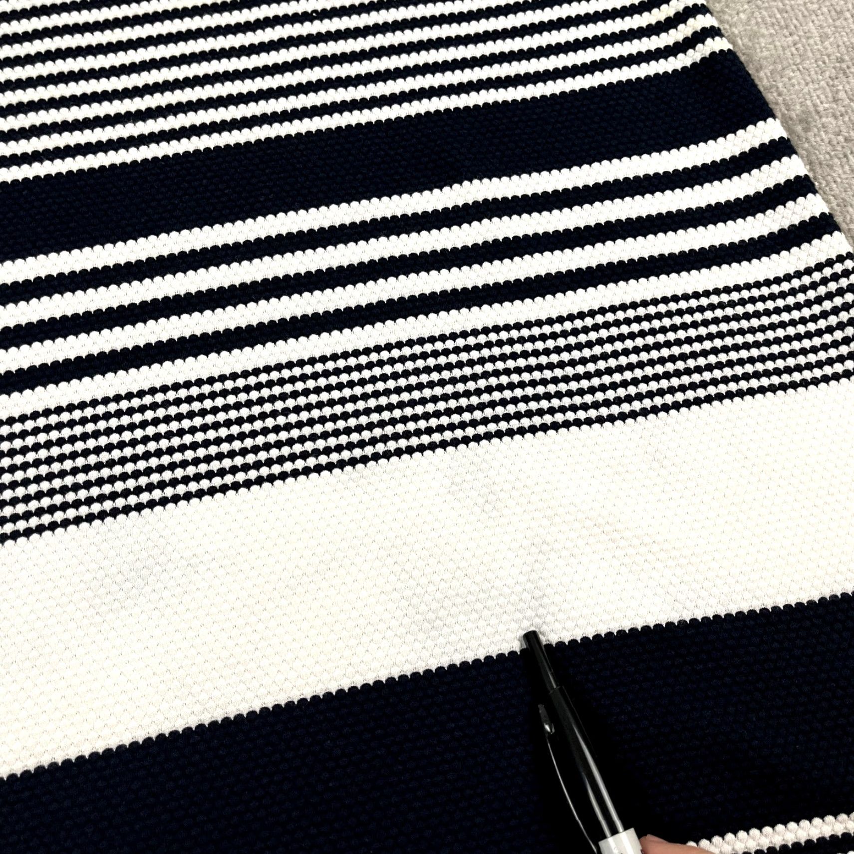Lilly Pulitzer LILLY PULITZER Dress Womens Medium Blue White Striped Bay Above Knee Beach 27867 Size M / US 6-8 / IT 42-44 - 5 Thumbnail