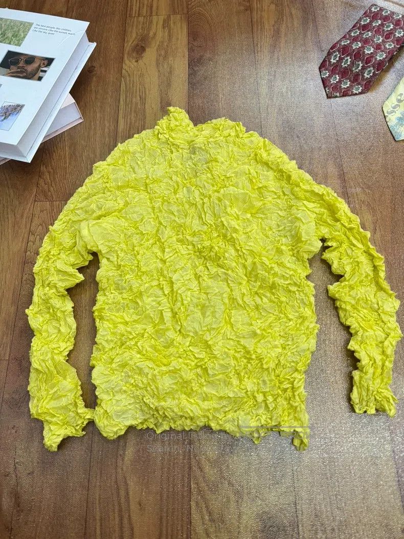 Issey Miyake Issey Miyake Light Yellow Top Size M / US 6-8 / IT 42-44 - 3 Thumbnail