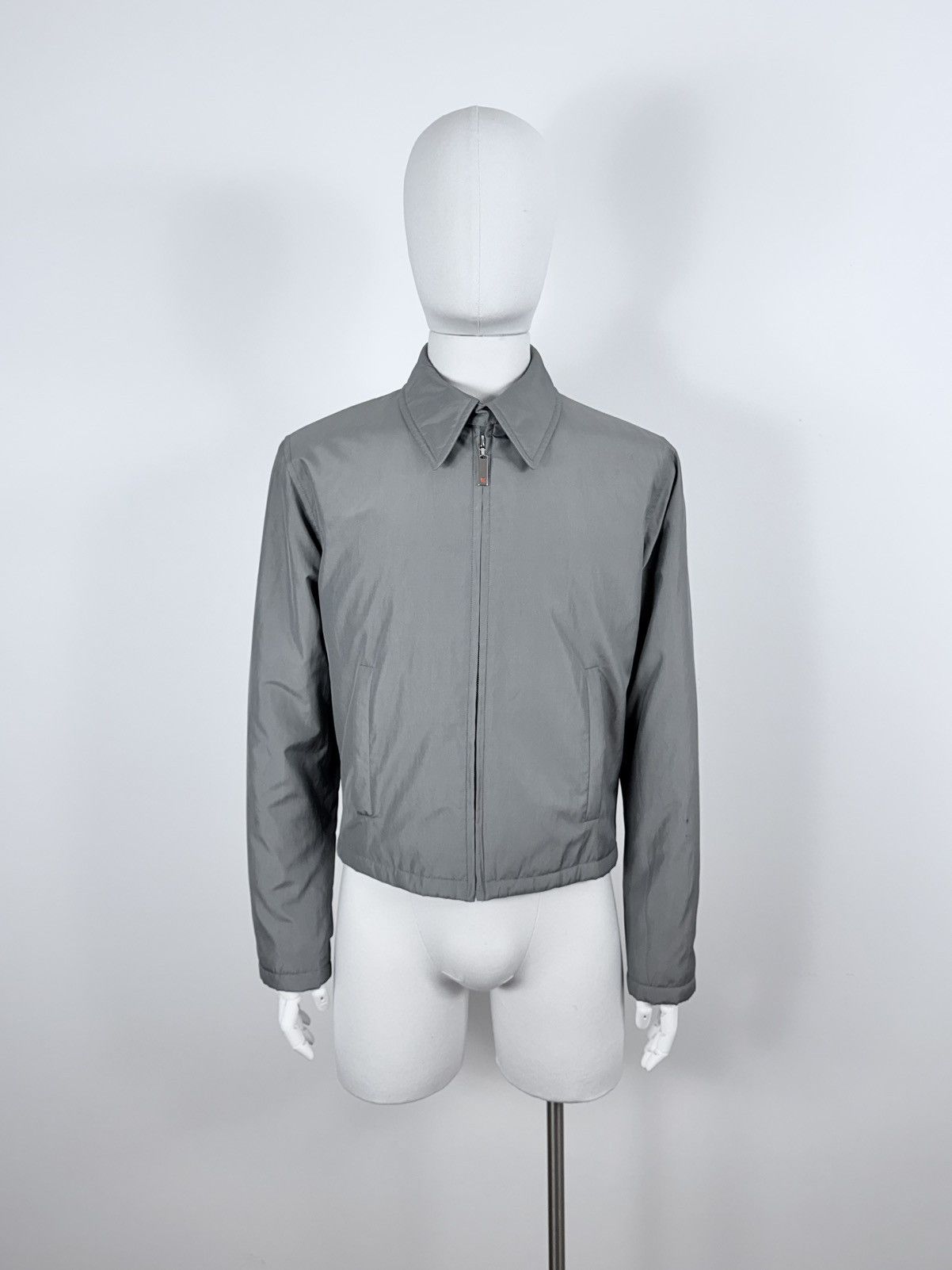 Yves Saint Laurent S/S 2000 Rive Gauche Hedi Slimane Padded Silk Jacket Size US M / EU 48-50 / 2 - 1 Thumbnail