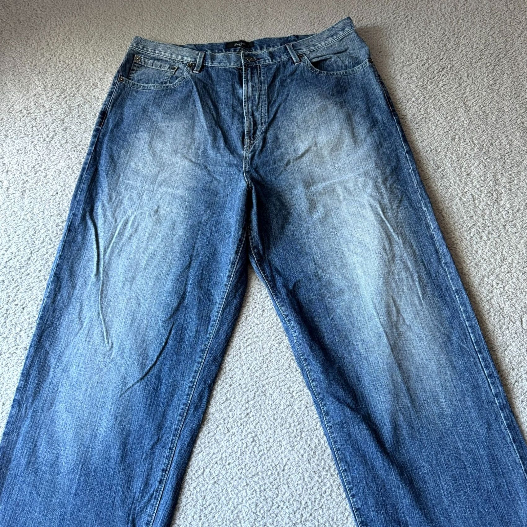 Sean John VINTAGE Sean John Jeans Mens 42 T Tall Blue Denim Straight Loose Hip Hop Grunge Special: 90s Theme Size US 42 / EU 58 - 4 Thumbnail