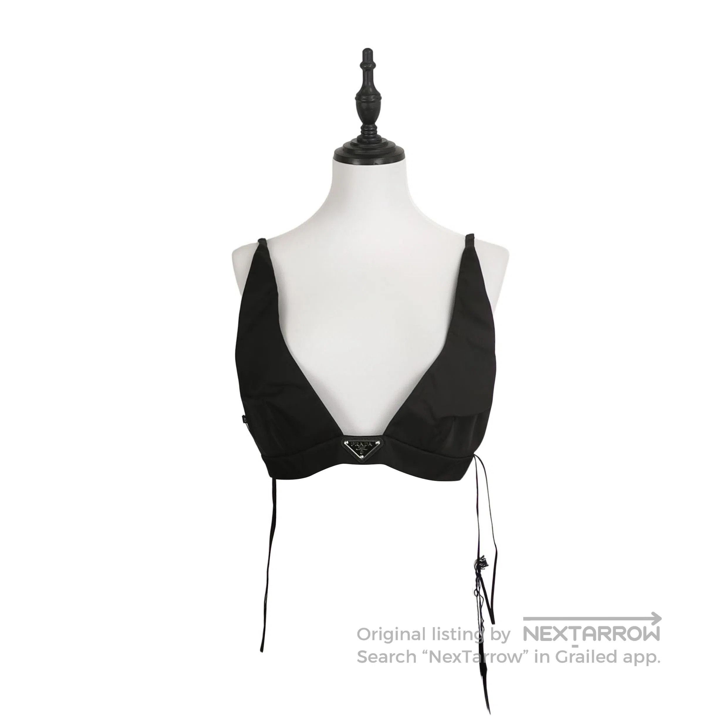 Prada Prada Black Triangle Logo Vest Size 42 . Size L / US 10 / IT 46 - 1 Thumbnail