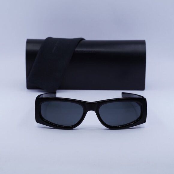 Saint Laurent Paris Saint Laurent SLM140 001 Sunglasses Black Rectangle Frame Size ONE SIZE - 12 Thumbnail
