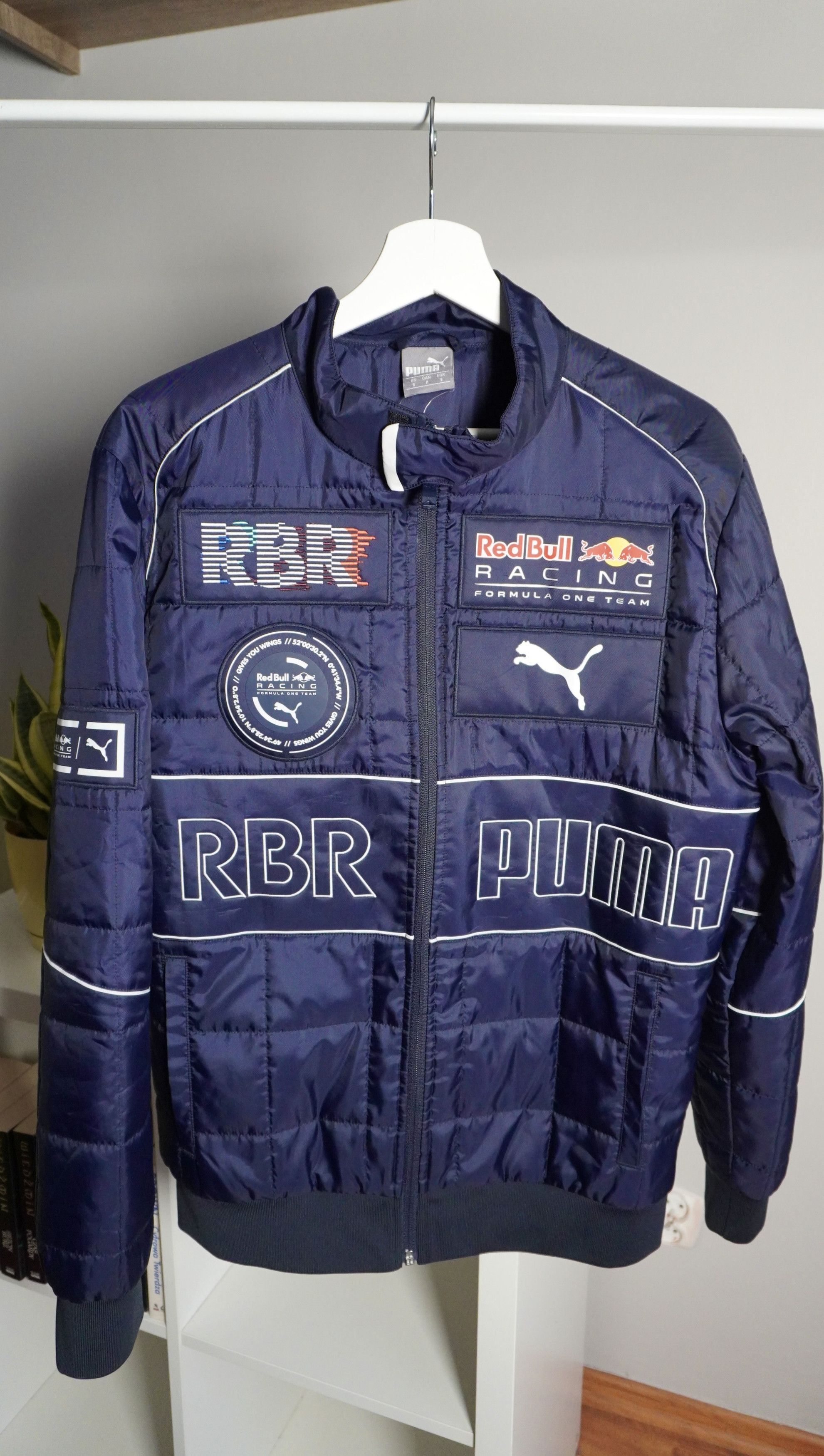 image of Nascar x Puma Red Bull Racing Jacket Puma Rbr Evo Jacket in Blue, Men's (Size Small)