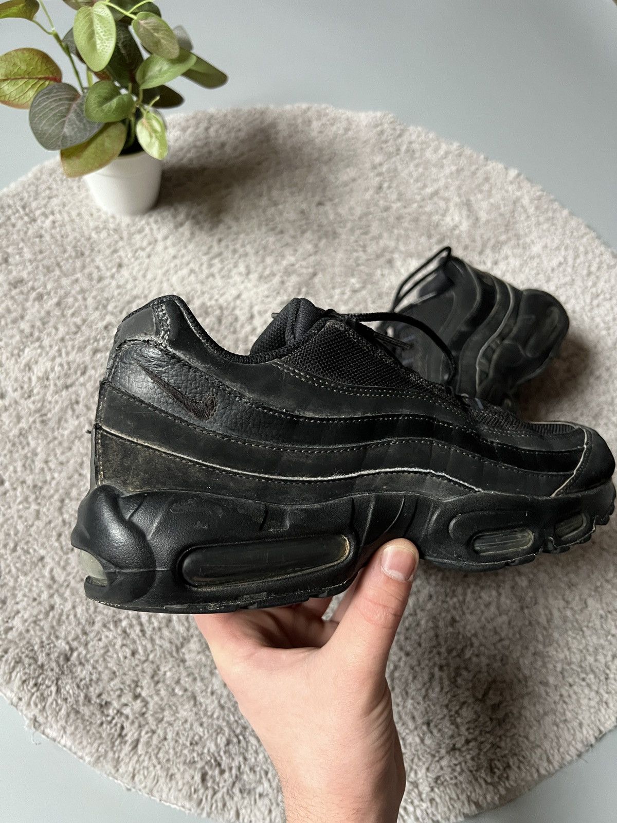 Black Shoes Nike Air Max 95 Essential Triple