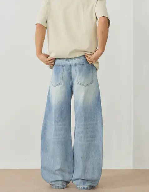 VIBE American high street straight flared baggy jeans Size US 32 / EU 48 - 5 Thumbnail