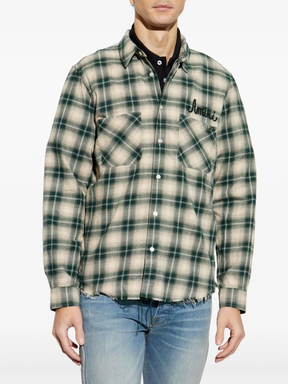 Amiri o1orln1125 Checked Shirt in Multicolor Size US M / EU 48-50 / 2 - 3 Thumbnail
