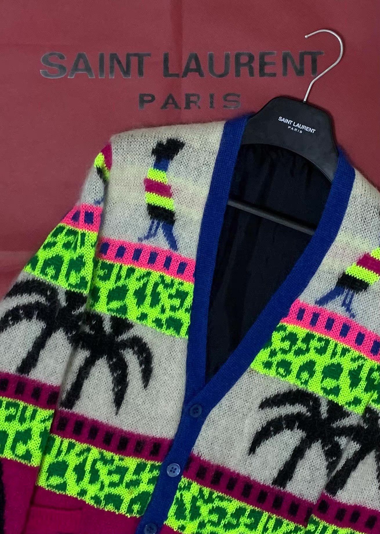 Saint Laurent Paris Saint Laurent SLP 16SS Mohair Cardigan。 Q12 Size US XS / EU 42 / 0 - 5 Thumbnail
