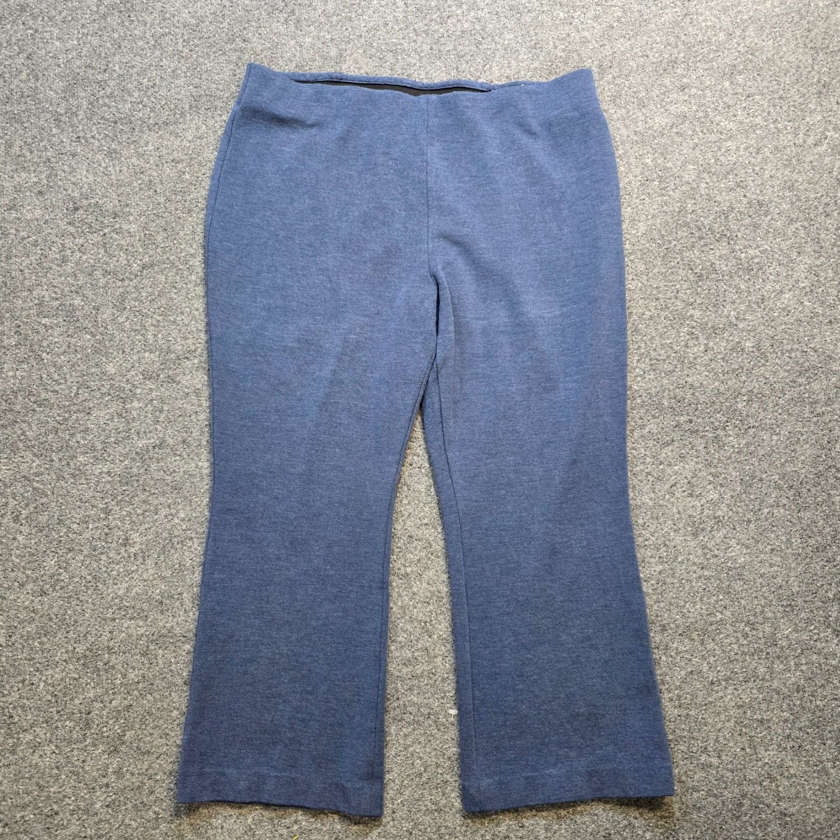 Talbots Talbots Pants Womens Size 16 Blue Flare Ankle Pull On Stretch Minimalist Careerdress? Size 38" / US 16 / IT 52 - 2 Thumbnail