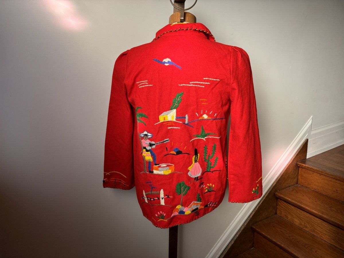 Vintage 1940s Mexican Wool Jacket 1950s Vintage Embroidered By Mikes Size M / US 6-8 / IT 42-44 - 17 Thumbnail