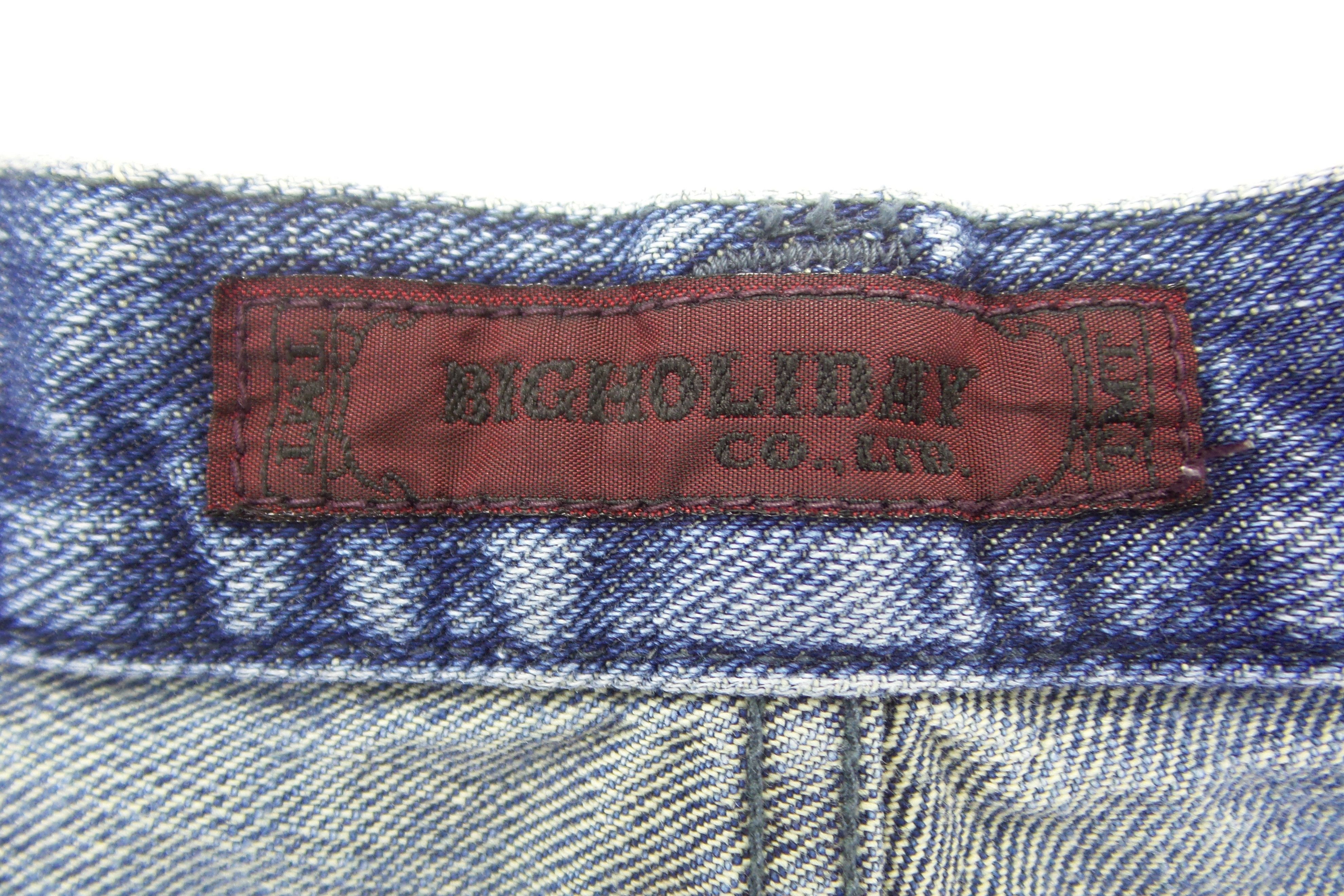 TMT Japanese Brand T.M.T Distressed Ripped Jeans W17xL44.5 Size US 34 / EU 50 - 4 Thumbnail