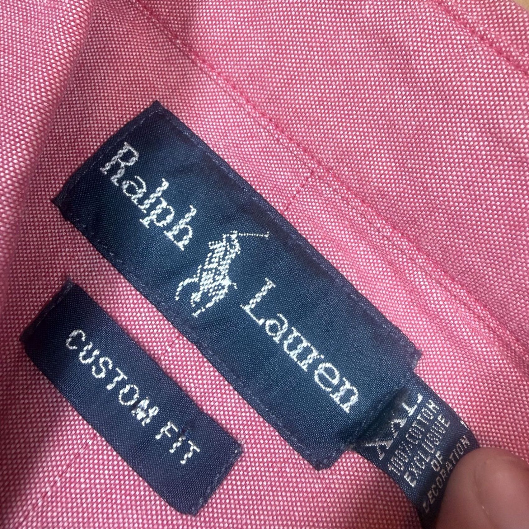 Polo Ralph Lauren Ralph Lauren Polo Button Shirt Mens XXL Pink Long Sleeve Custom Flesh Pony Button-Up 2XL Velvety? Size US XXL / EU 58 / 5 - 4 Thumbnail