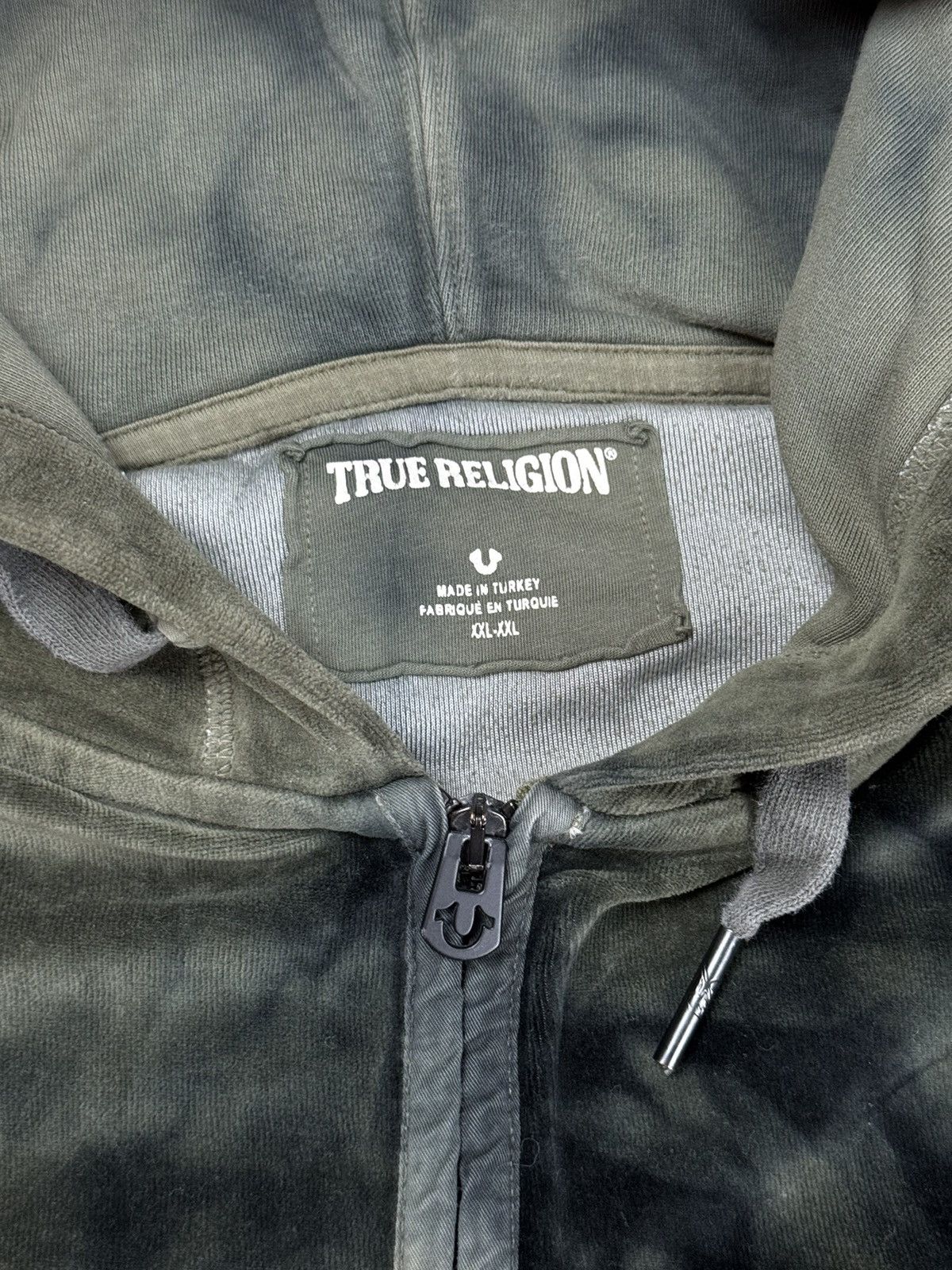 True Religion Zip velvet hoodie True Religion y2k original skate swag item Size US L / EU 52-54 / 3 - 3 Thumbnail