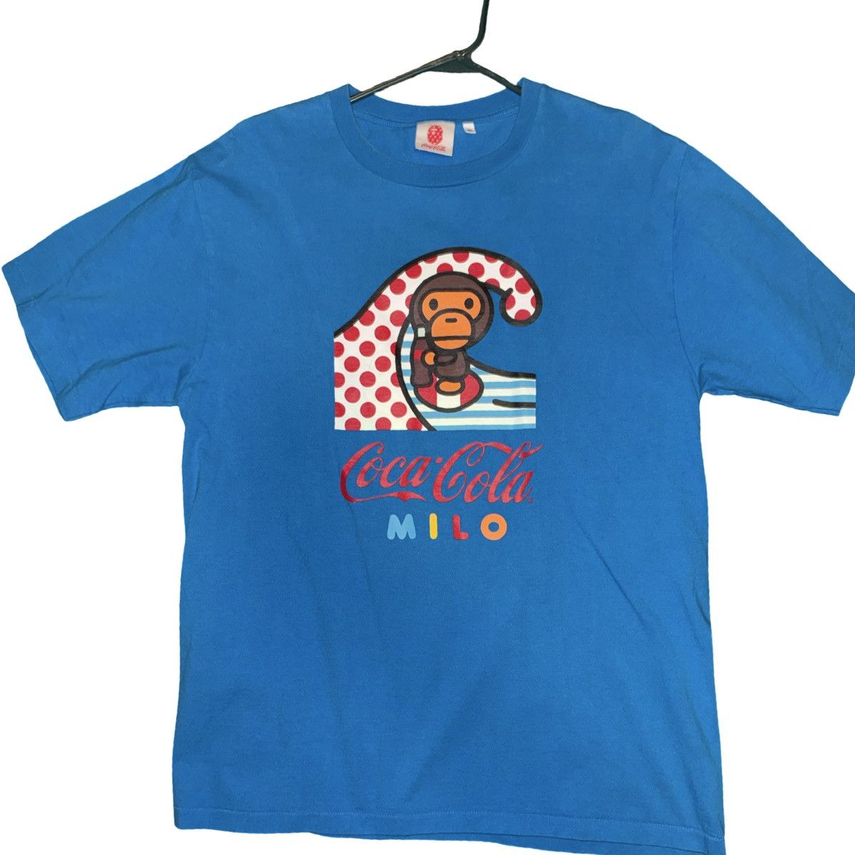 Bape × Coca Cola BAPE x Coca-Cola blue T-shirt Size XL Size US XL / EU 56 / 4 - 1 Thumbnail