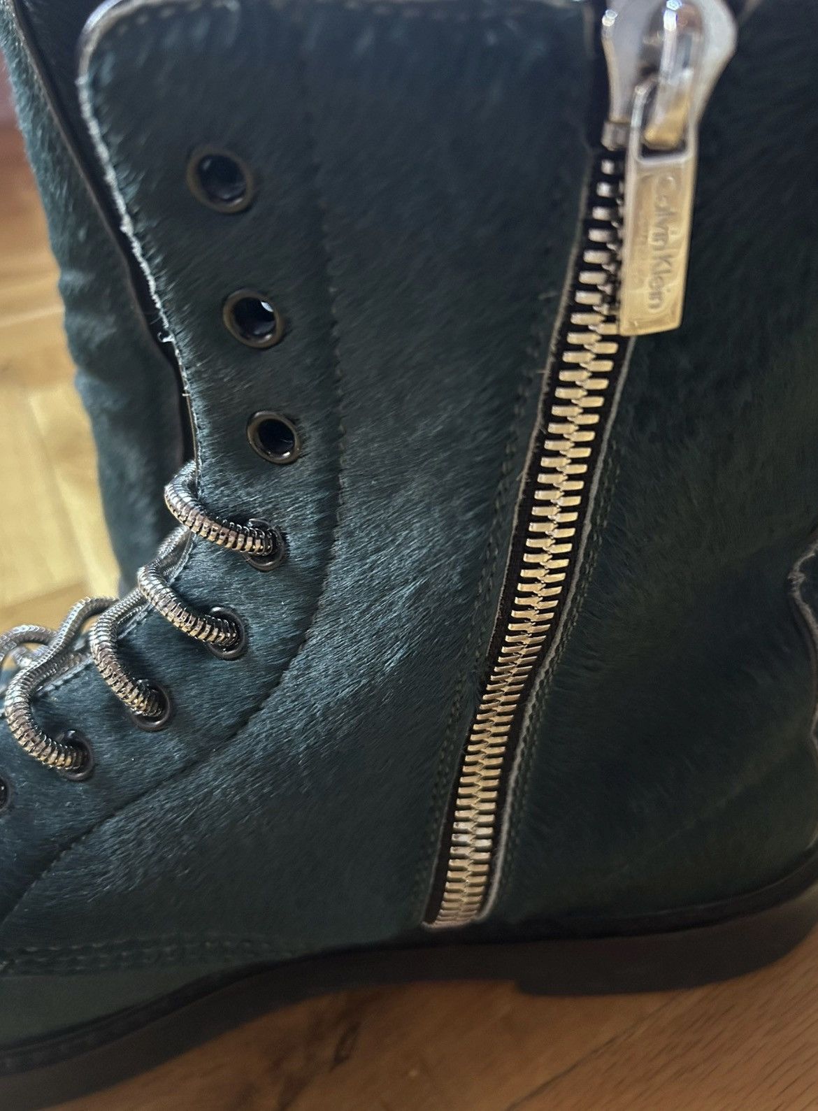 Calvin Klein Blue pony hair boots Size US 10 / IT 40 - 3 Thumbnail