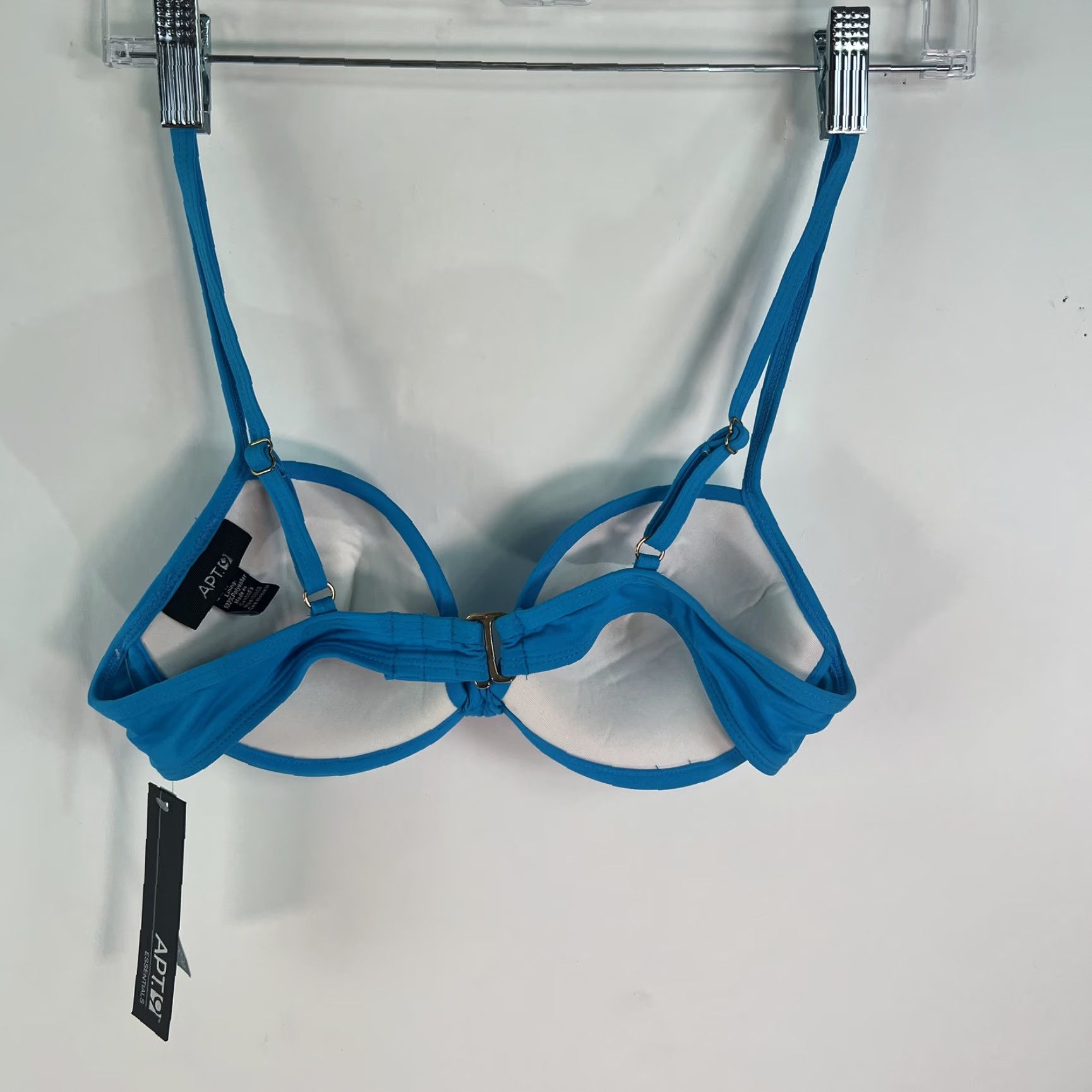 Apt. 9 VINTAGE Apt. 9 Women’s Bikini Top Swimwear Bandeau Underwired Blue Size 8 Beach Collection Women Size M / US 6-8 / IT 42-44 - 2 Thumbnail
