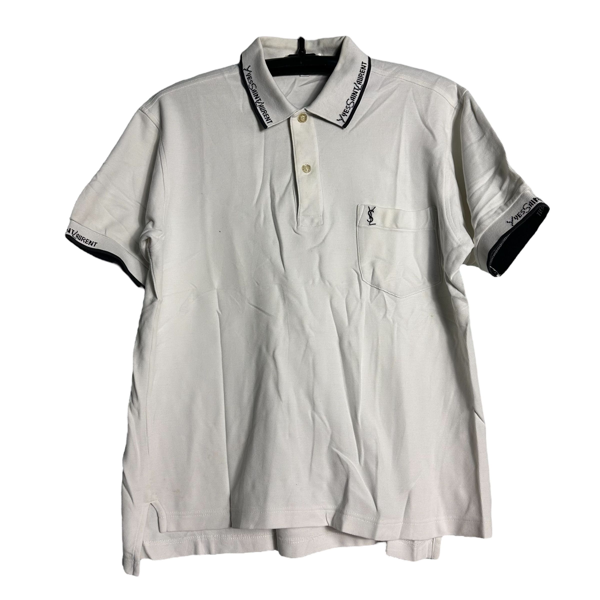 Yves Saint Laurent 🔥RARE🔥Vintage 90s Yves Saint Laurent YSL Polo Shirt Size US M / EU 48-50 / 2 - 1 Thumbnail