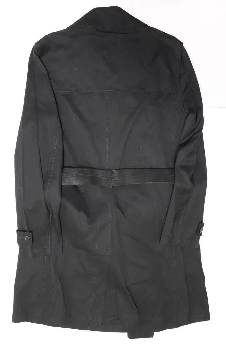 Isamu Katayama Backlash Black Double-Breasted Trench Coat with Belt. Size US M / EU 48-50 / 2 - 2 Thumbnail