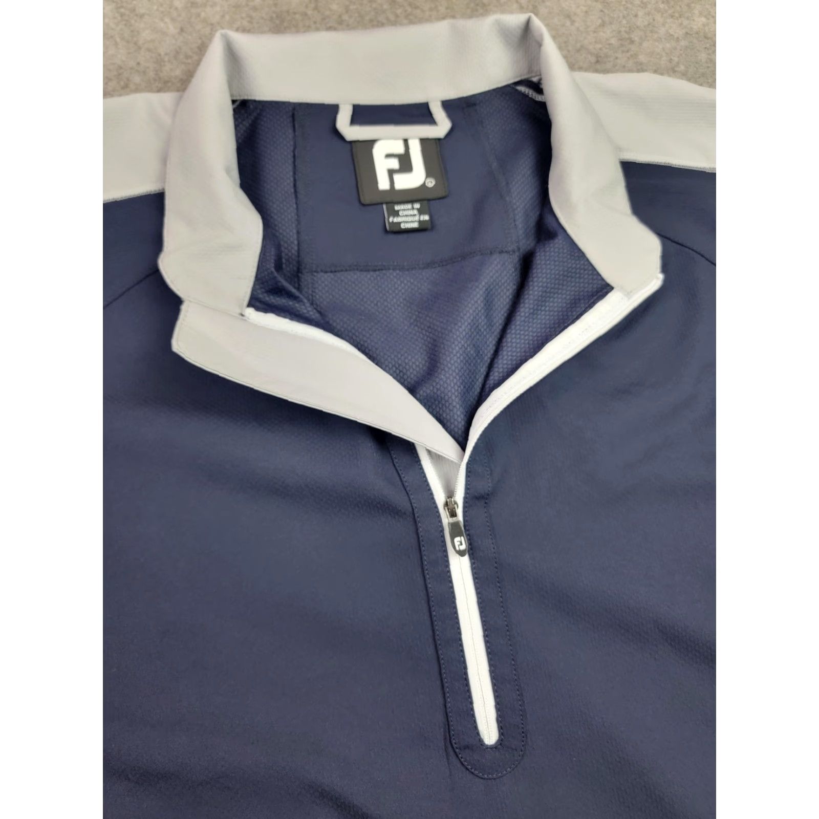 Footjoy FootJoy Jacket Mens Large Blue Half Zip Golf Windbreaker FJ Fleece Pullover Size US L / EU 52-54 / 3 - 2 Thumbnail
