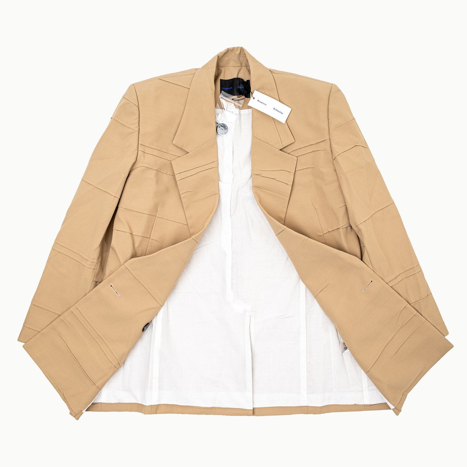 Proenza Schouler Proenza Schouler Lightweight Tech Suiting Blazer Khaki Sand Size S / US 4 / IT 40 - 9 Thumbnail