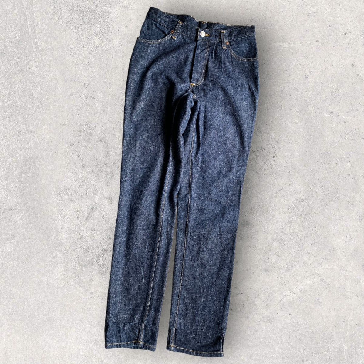 Helmut Lang Archive 1997 Raw Blue Back Leg Pockets Jeans Size US 29 - 4 Thumbnail