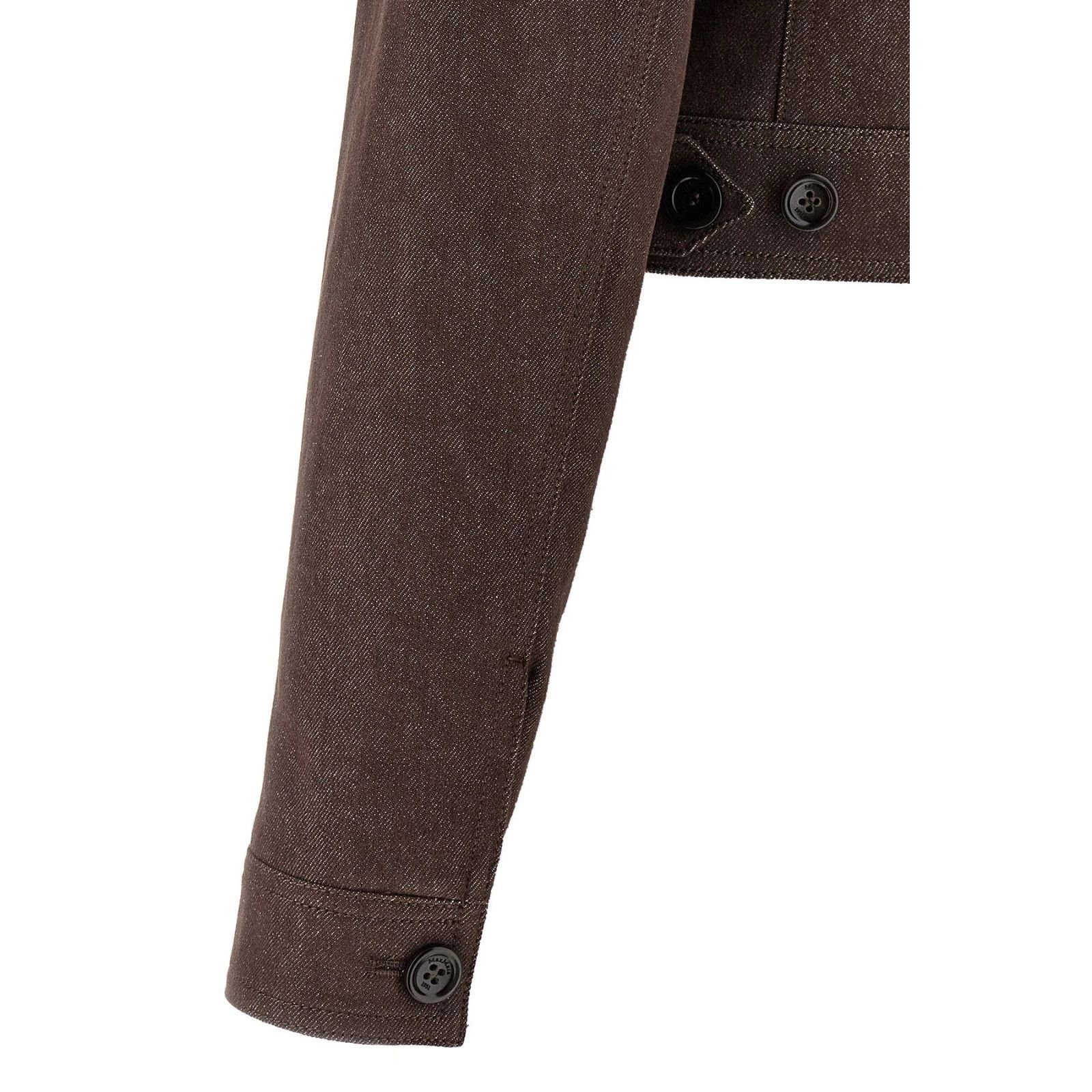 Max Mara MAX MARA Carpa Brown Denim Blazer Jacket New & Authentic (Wo Size S / US 4 / IT 40 - 4 Thumbnail