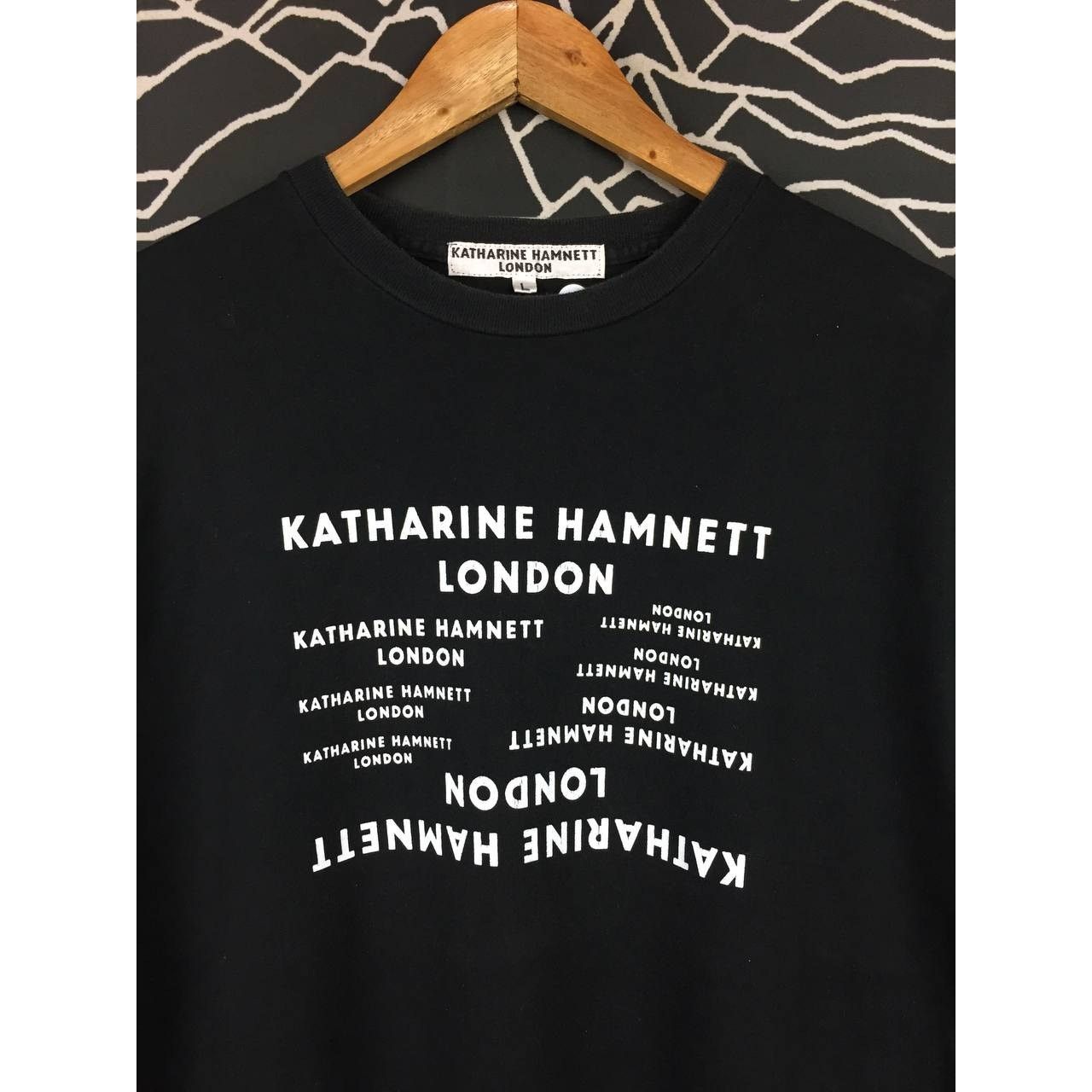 Designer × Katharine Hamnett London × Vintage Vtg Katharine Hamnett London Spell Out Tee Size US L / EU 52-54 / 3 - 3 Thumbnail