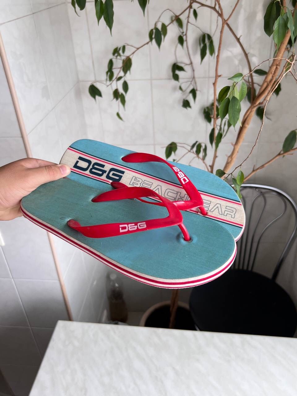 Dolce & Gabbana Dolce Gabbana Logo Slides Sandals Men's Beach Shoes Swim 00s Size US 9 / EU 42 - 17 Thumbnail