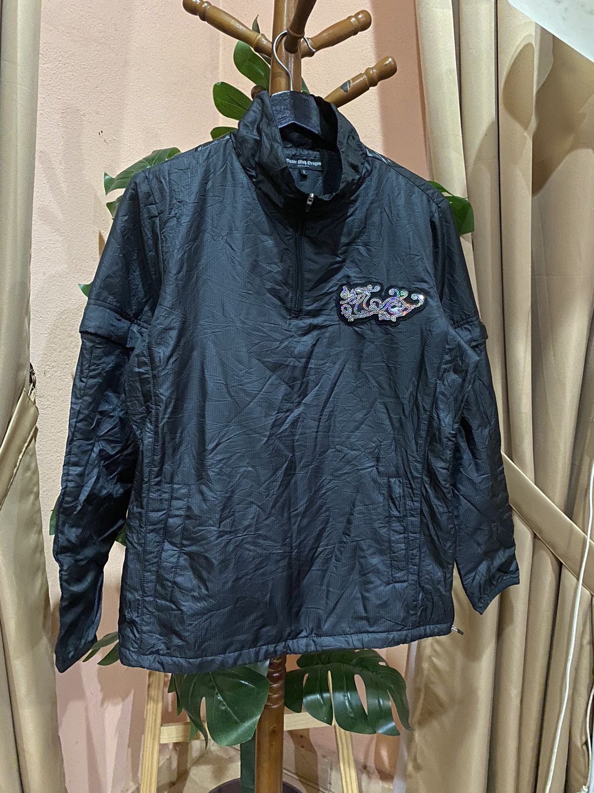 Japanese Brand VINTAGE DANCE WITH DRAGON HALF ZIPPER JACKET Size US S / EU 44-46 / 1 - 5 Thumbnail