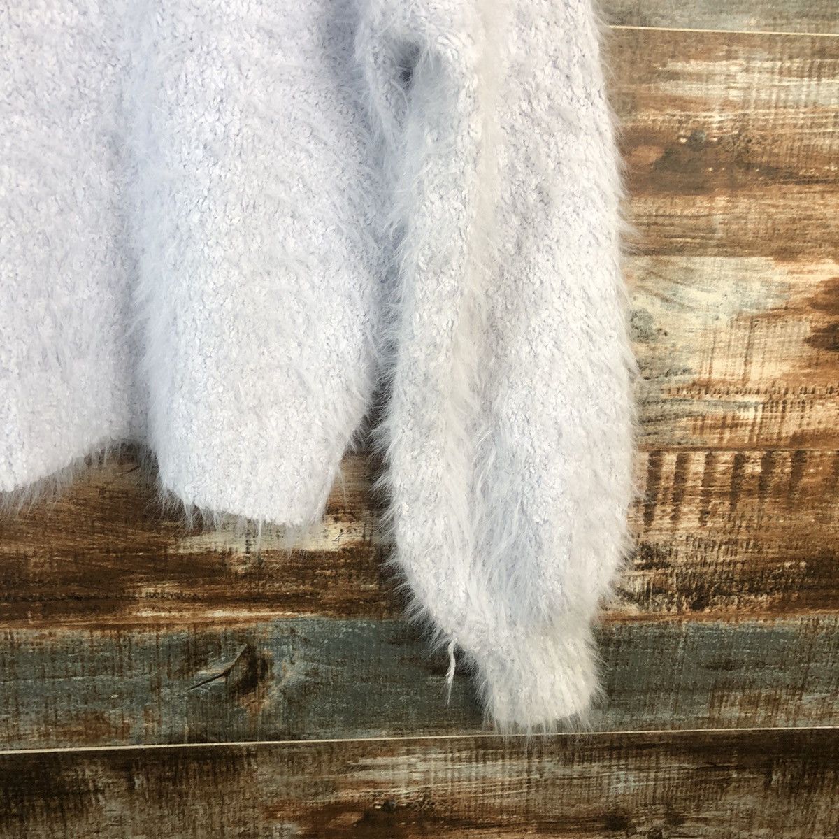 Vintage DL Olive Des Olive shaggy mohair fur Purple Knitwear #C024 Size M / US 6-8 / IT 42-44 - 16 Thumbnail