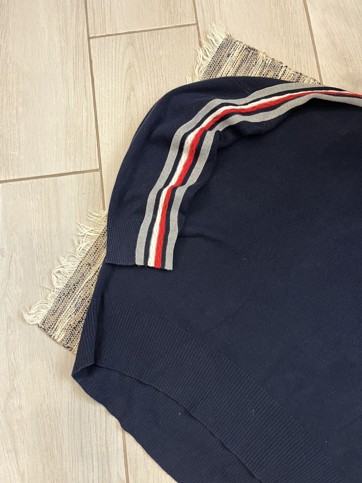 Tommy Hilfiger Vintage Tommy Hilfiger Sweater Oversize navy minimalistic Size US XL / EU 56 / 4 - 3 Thumbnail