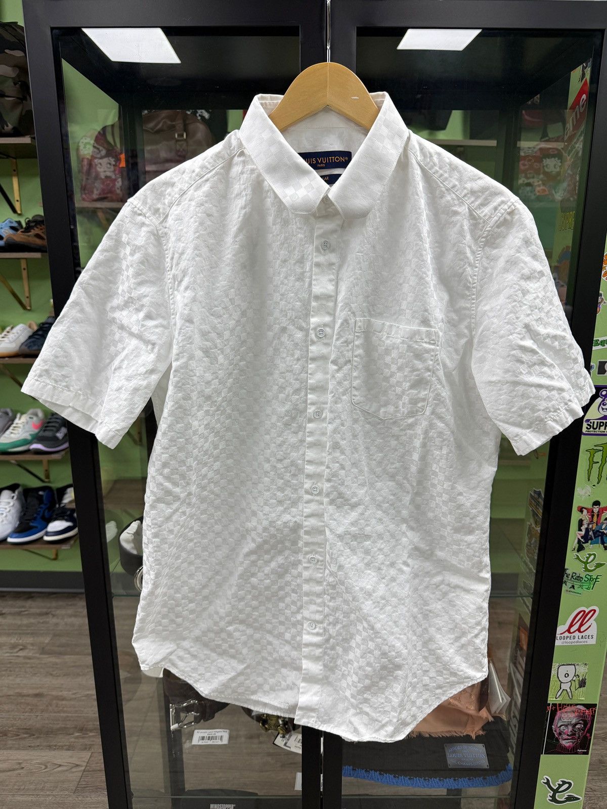 L - Louis Vuitton Damier button up shirt