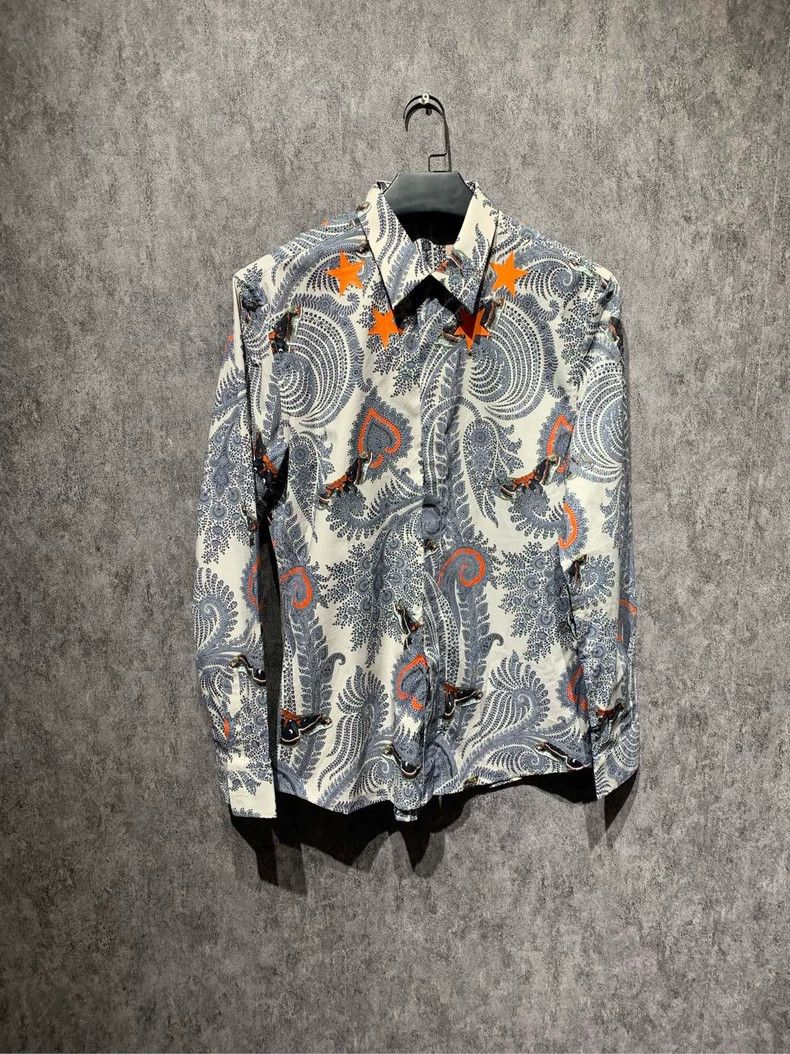 Givenchy Givenchy Size 41Patterned Patterned Shirt 2506-Nextarrow Size US XL / EU 56 / 4 - 1 Thumbnail