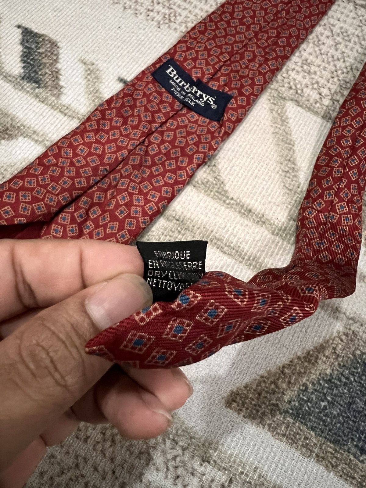 Burberry Vintage Burberrys Silk Tie Size ONE SIZE - 6 Thumbnail