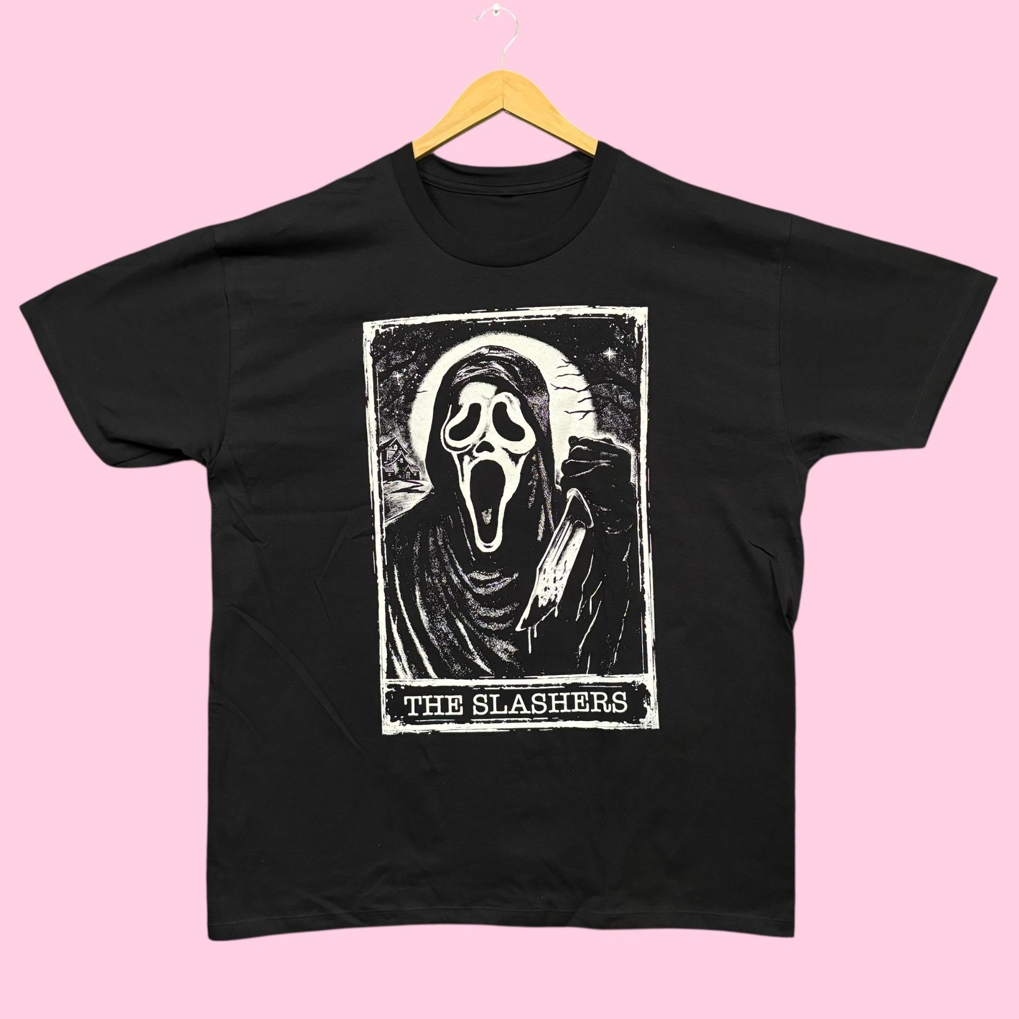 Universal Studios Scream Ghostface Tarot Card The Slasher Horror Tee XL Size US XL / EU 56 / 4 - 1 Thumbnail